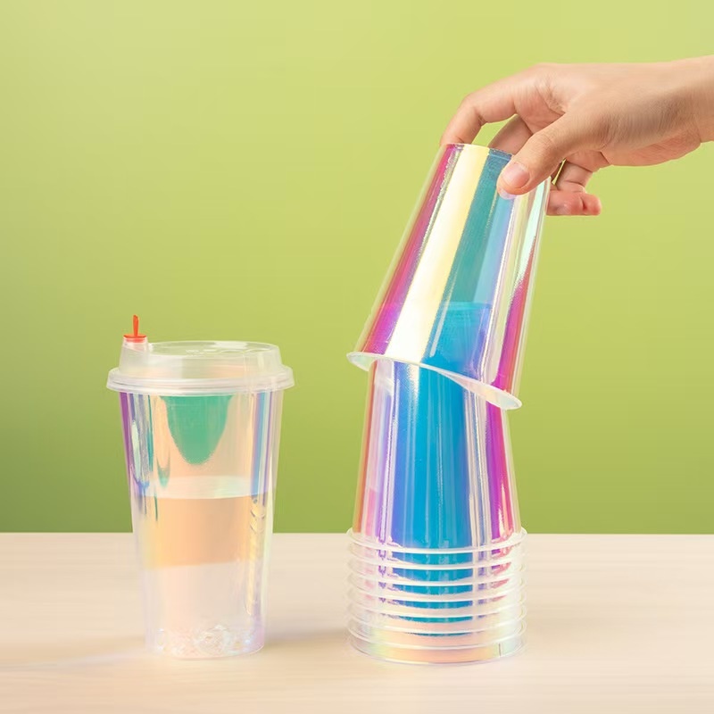 Rainbow Plastic Cup