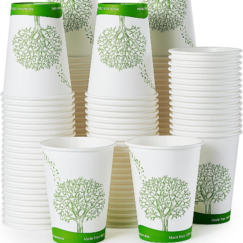 PLA Biodegradable Disposable Paper Coffee Cups